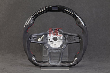 MC MAX CARBON Performance Dry Carbon Smart Steering Wheel LED Sport for Audi R8 4S