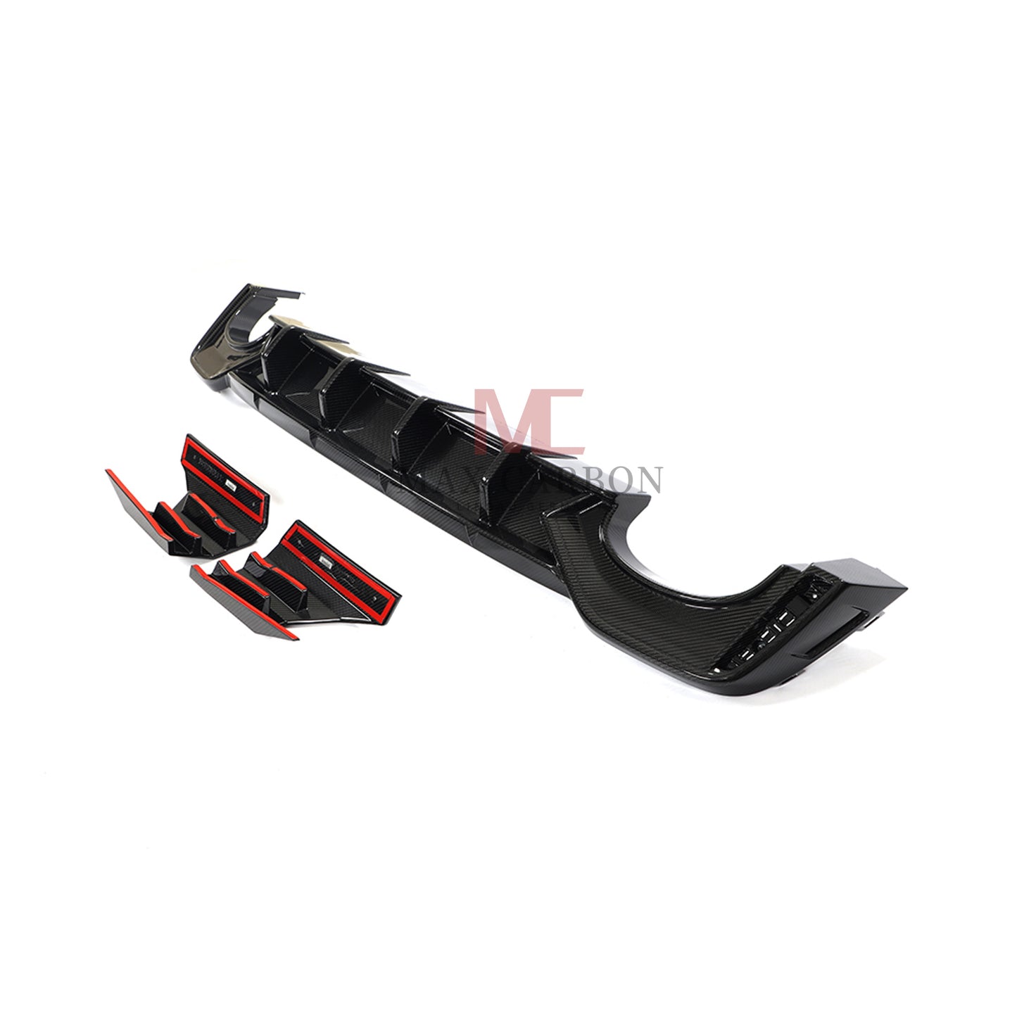 MC MAX CARBON Performance rear diffuser replacement for Audi RS6 C8 