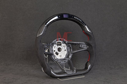 MC MAX CARBON Performance Dry Carbon Smart Steering Wheel LED Sport for Audi R8 4S