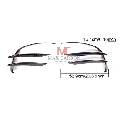 MC MAX CARBON Performance W205 C205 A205 S205 Front Bumper Canards for Mercedes Benz C Class Sport 