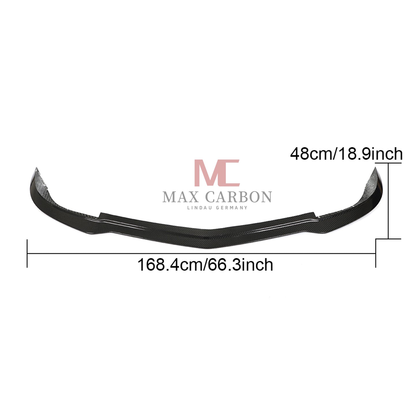 MC MAX CARBON Performance Carbon Front Lip for Mercedes Benz AMG C63 W204 