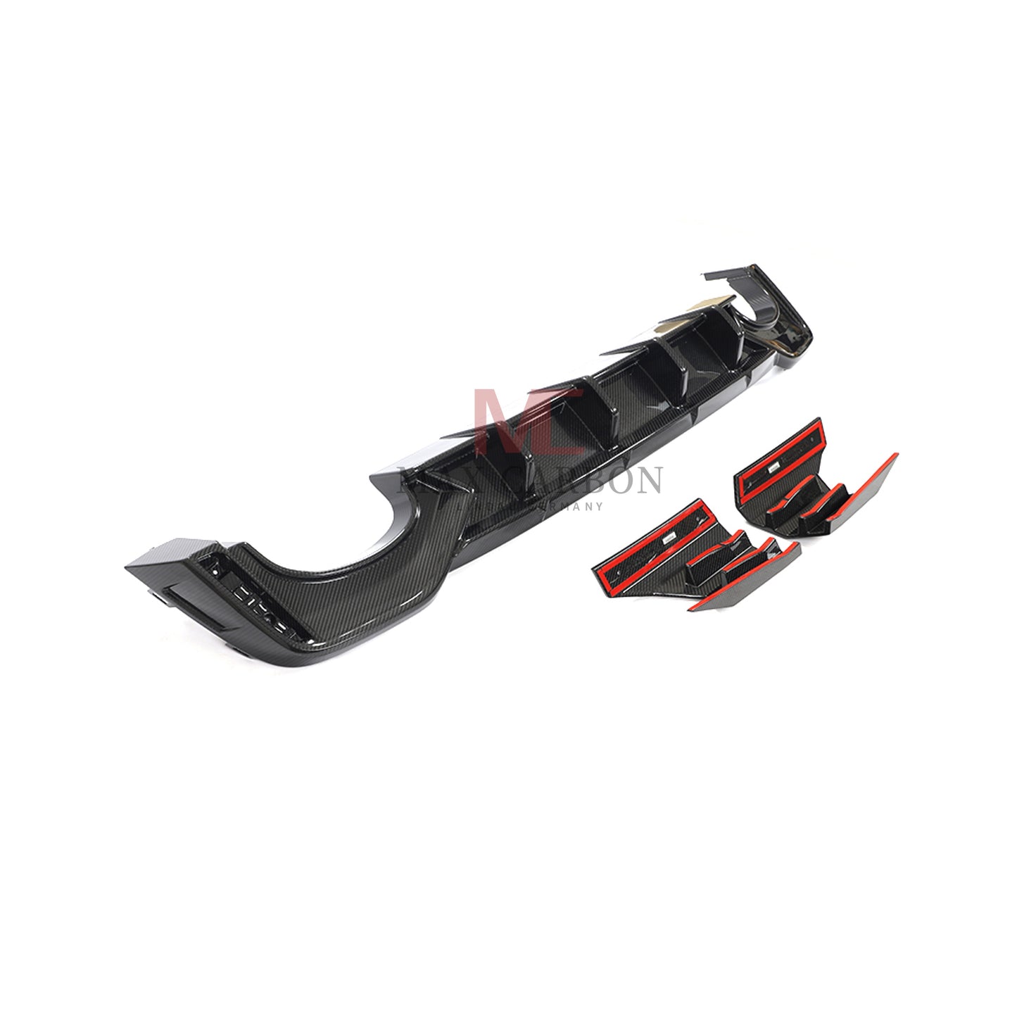 MC MAX CARBON Performance rear diffuser replacement for Audi RS6 C8 