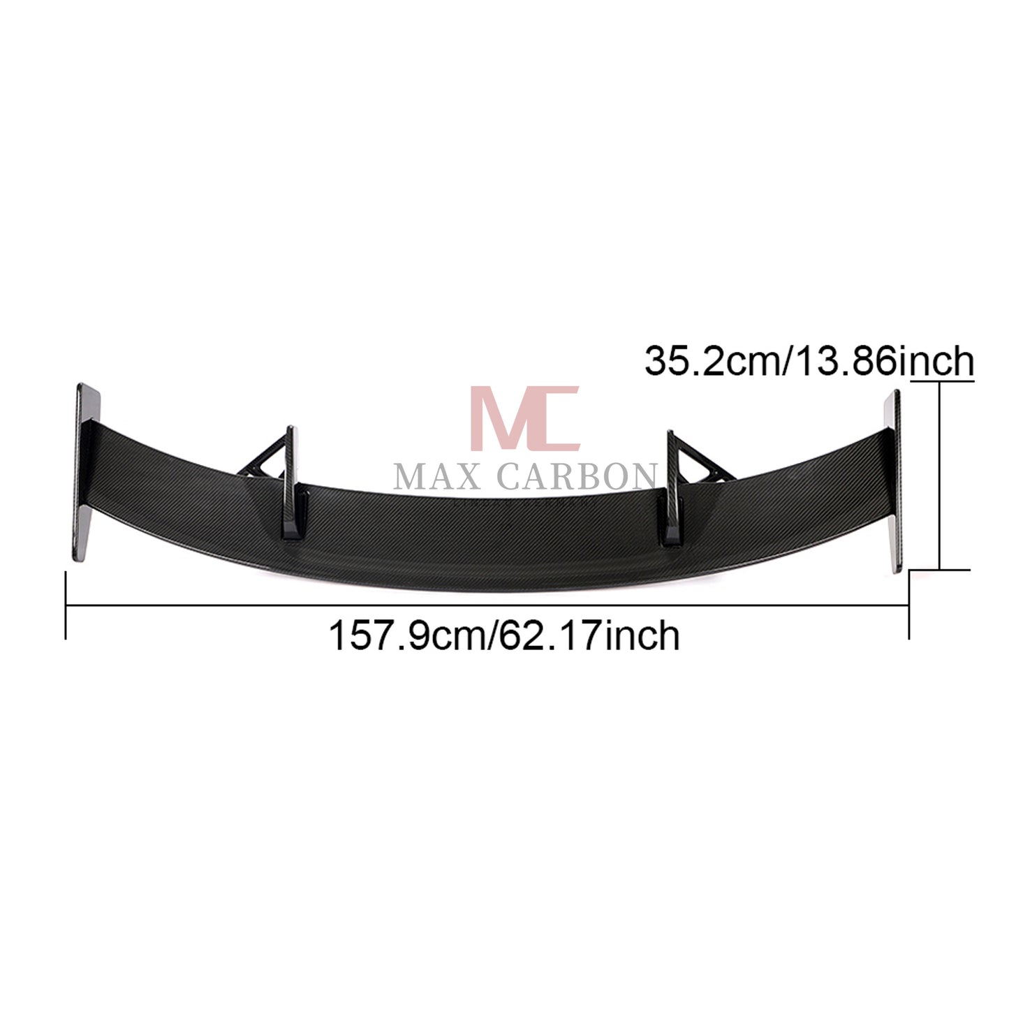 MC MAX CARBON DRY CARBON Performance rear wing spoiler suitable for Audi TT TTS TTRS 2014 to 2023 FV 8S 