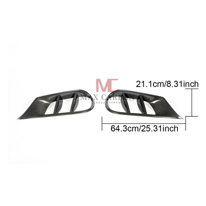 MC Performance for Mercedes Benz E Class W212 S212 Carbon Fiber Front Bumper Vent Trims