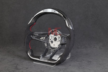 MC MAX CARBON Performance Dry Carbon Smart Steering Wheel LED Sport for Audi R8 4S