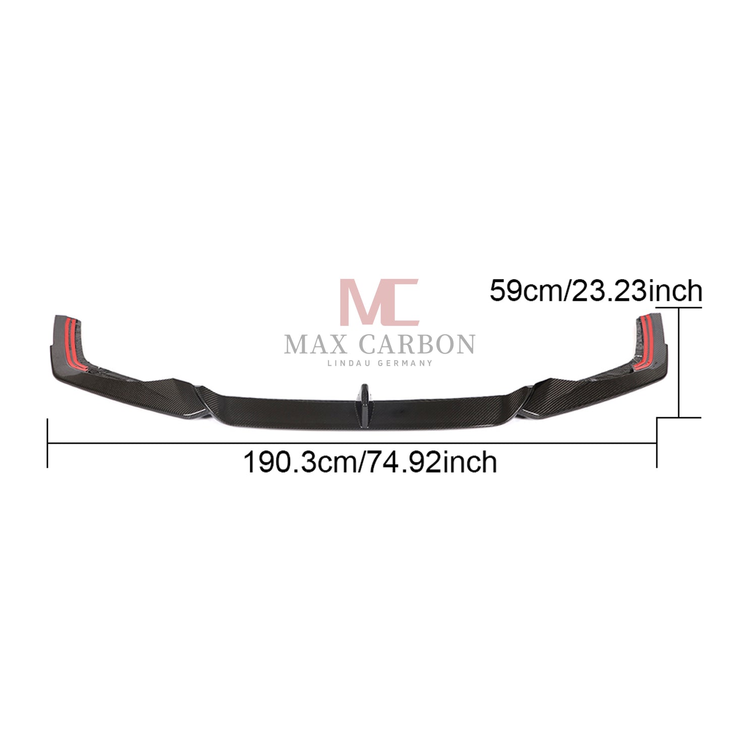 MC MAX CARBON Performance DRY CARBON front spoiler front lip for Audi RS7 C8 