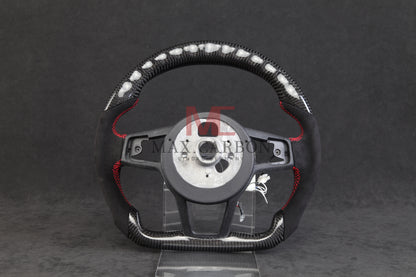 MC MAX CARBON Performance Dry Carbon Smart Steering Wheel LED Sport for Audi R8 4S