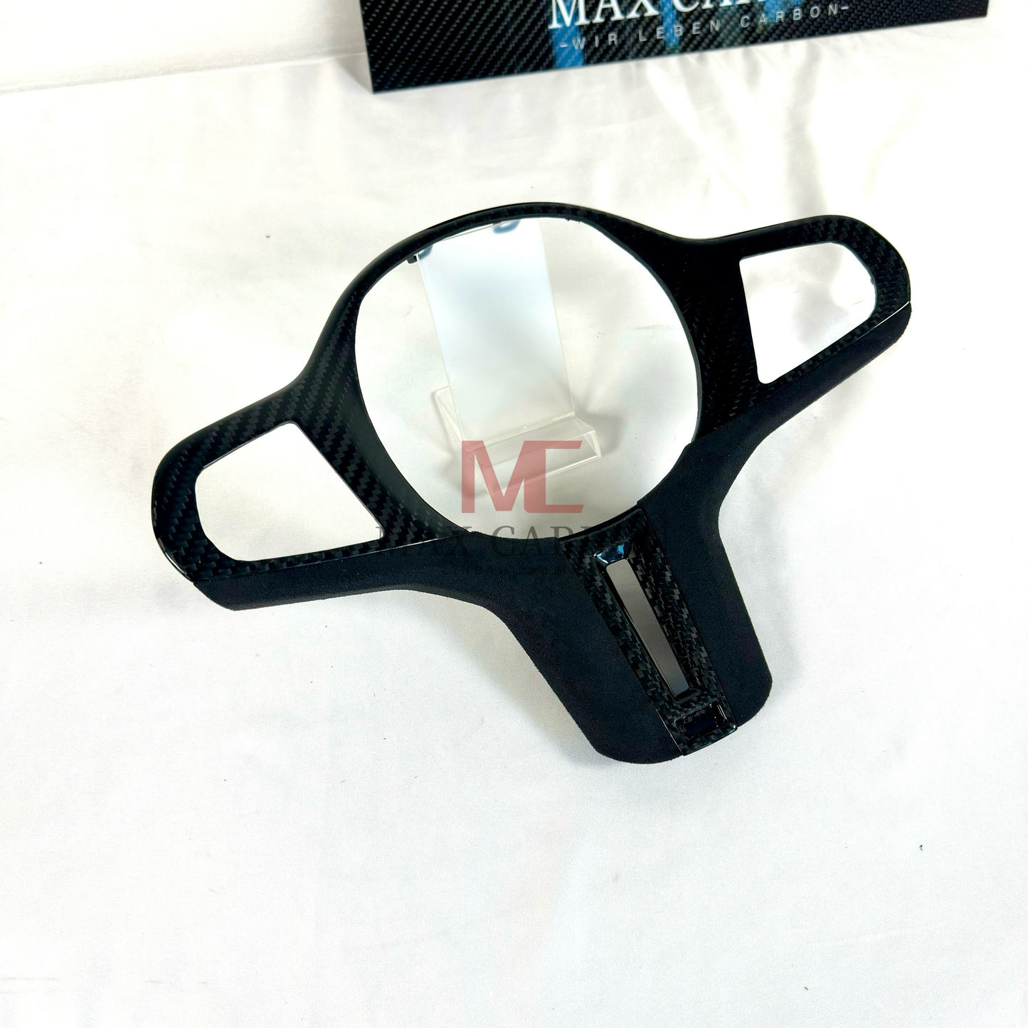 MAX CARBON Dry Carbon Prepreg Steering Wheel Cover Replacement for BMW G30 G31 G32 G14 G15 G16 G01 G02 G05 G06 G07 F95 F96 F97 F98 F90 F91 F92 F93 