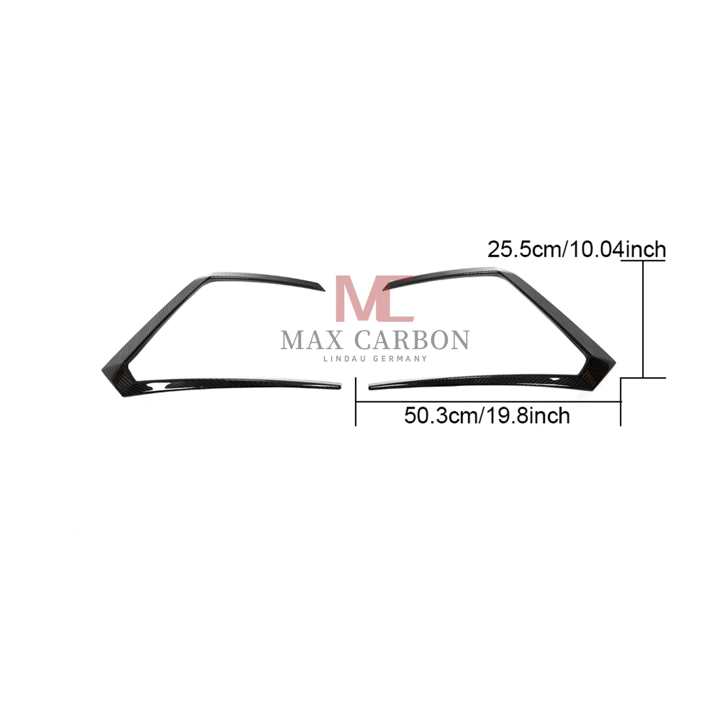 MC MAX CARBON Performance rear bumper vent strips for Lamborghini Urus Sport Utility 2018 to 2021 