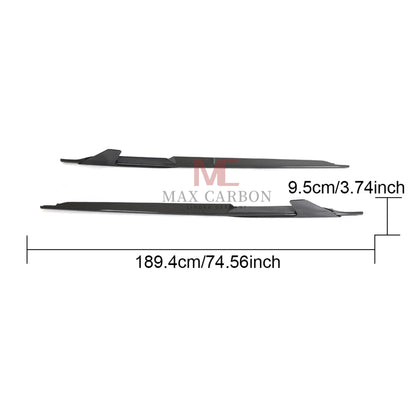 Bavettes de jupe latérale MC MAX CARBON DRY CARBON Performance sur mesure pour Audi R8 4S 
