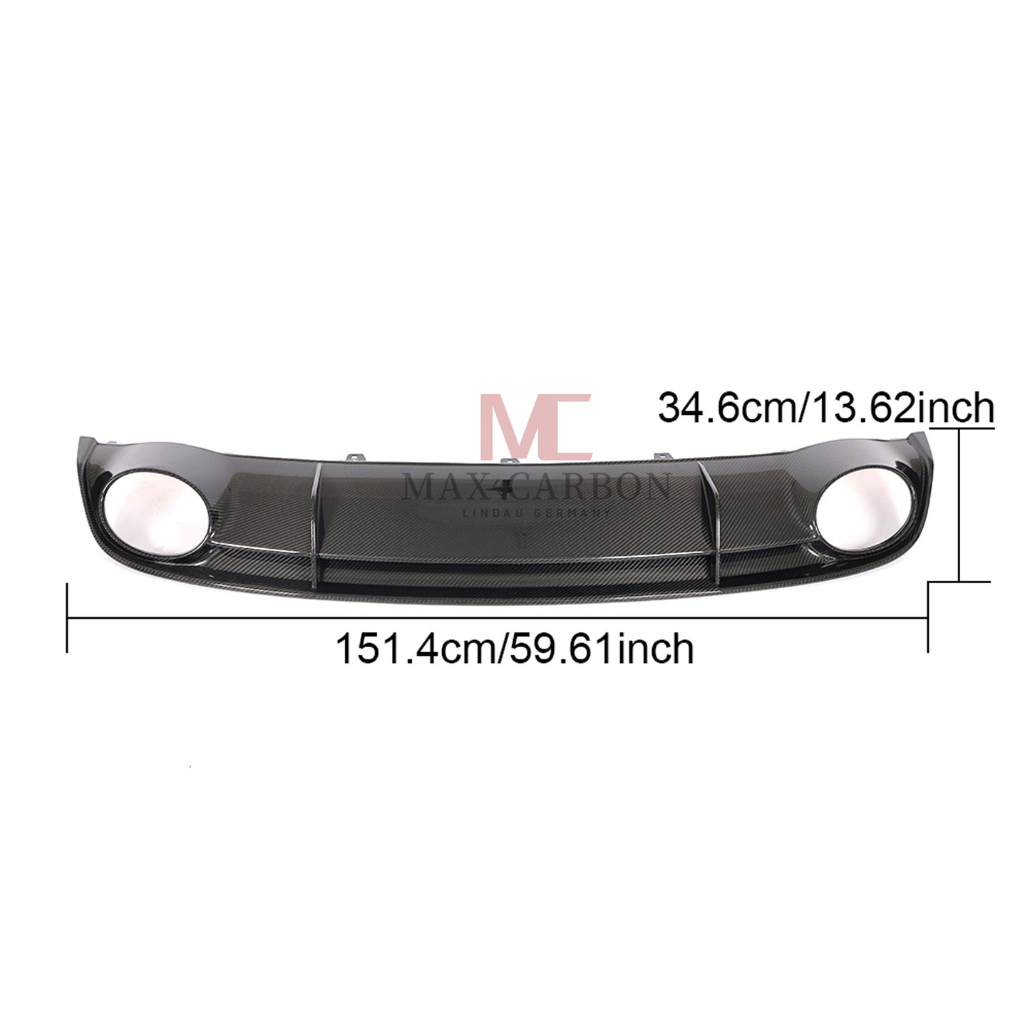 MC MAX CARBON Performance Rear Diffuser Replacement for Audi RS7 C7 2014 - 2016 