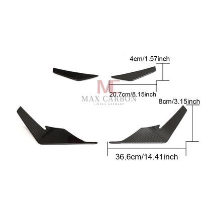 Canards MC MAX CARBON DRY CARBON Performance AERO FLICKER FLAPS sur mesure pour Audi R8 4S 