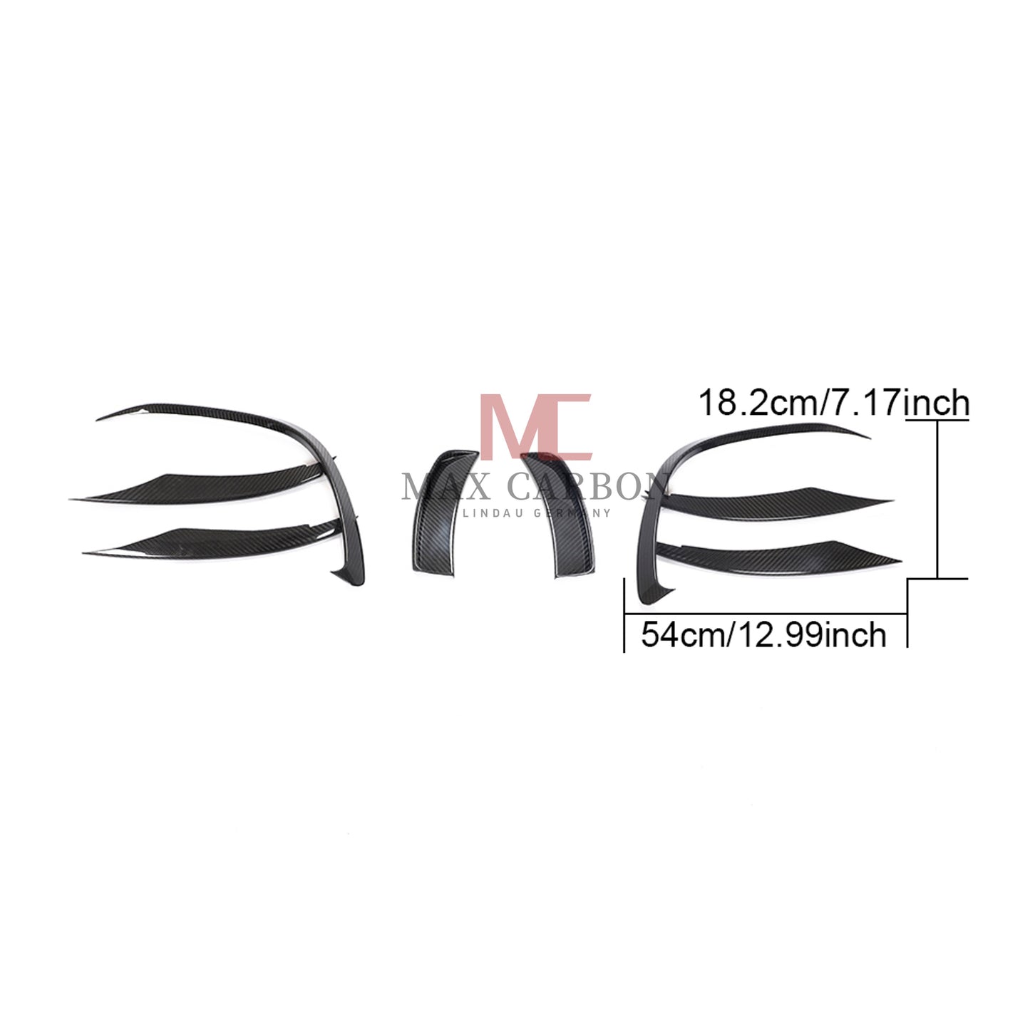 MC MAX CARBON Performance spoiler front lip spoiler for Mercedes Benz A Class W177 Sedan