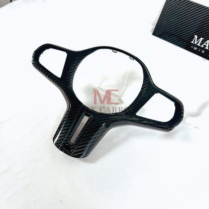 MAX CARBON Dry Carbon Prepreg Steering Wheel Cover Replacement for BMW G30 G31 G32 G14 G15 G16 G01 G02 G05 G06 G07 F95 F96 F97 F98 F90 F91 F92 F93 