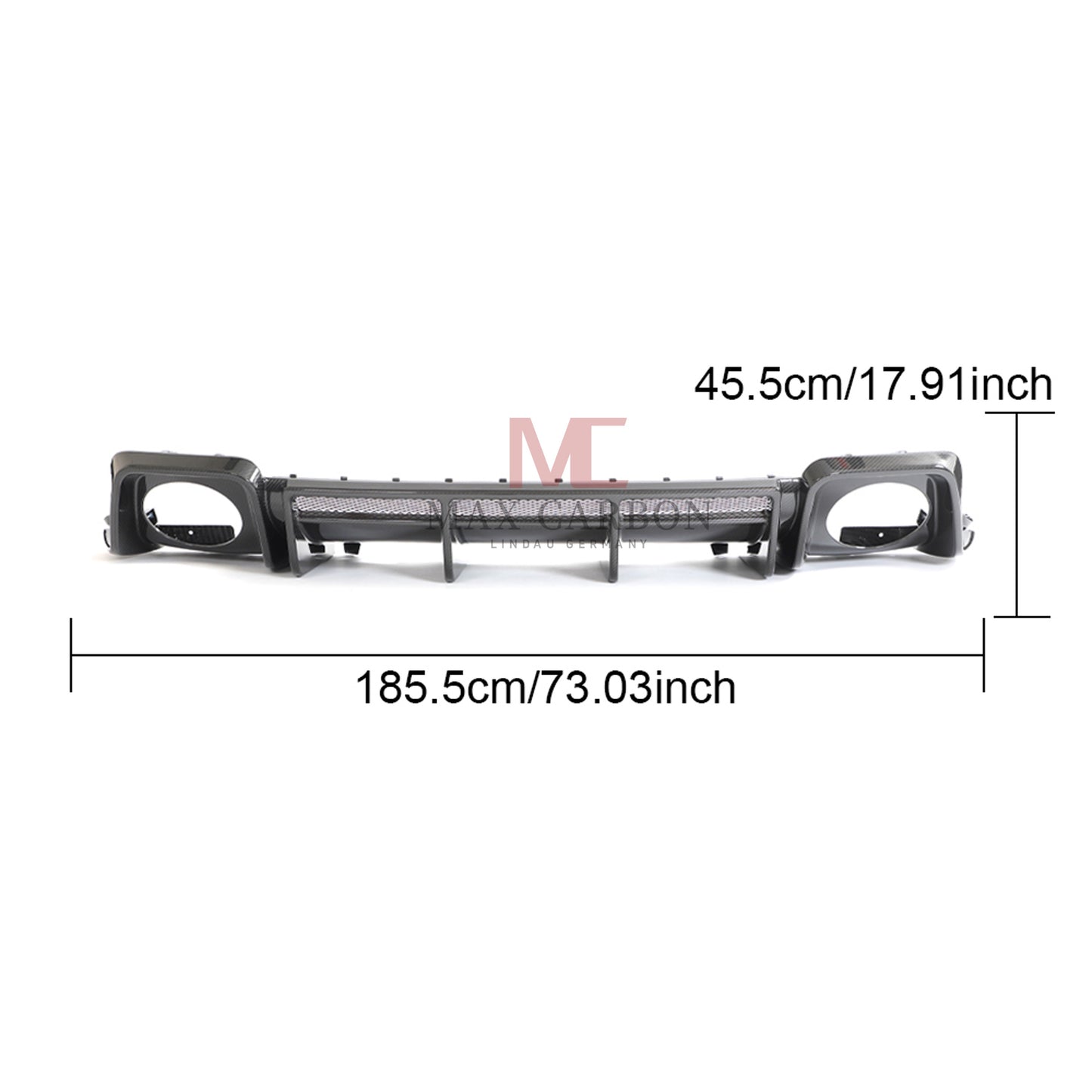 Diffuseur performance MC MAX CARBON DRY CARBON adaptable pour Audi R8 4S 