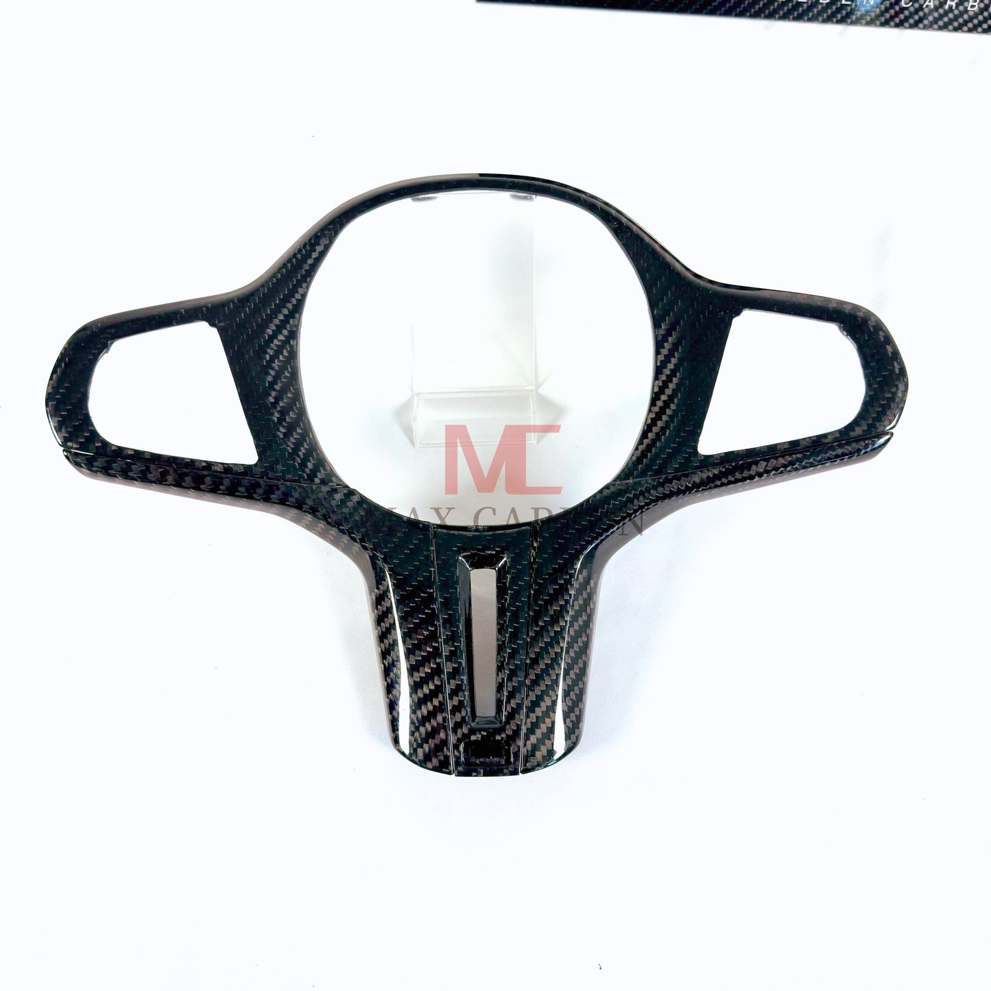 MAX CARBON Dry Carbon Prepreg Steering Wheel Cover Replacement for BMW G30 G31 G32 G14 G15 G16 G01 G02 G05 G06 G07 F95 F96 F97 F98 F90 F91 F92 F93 