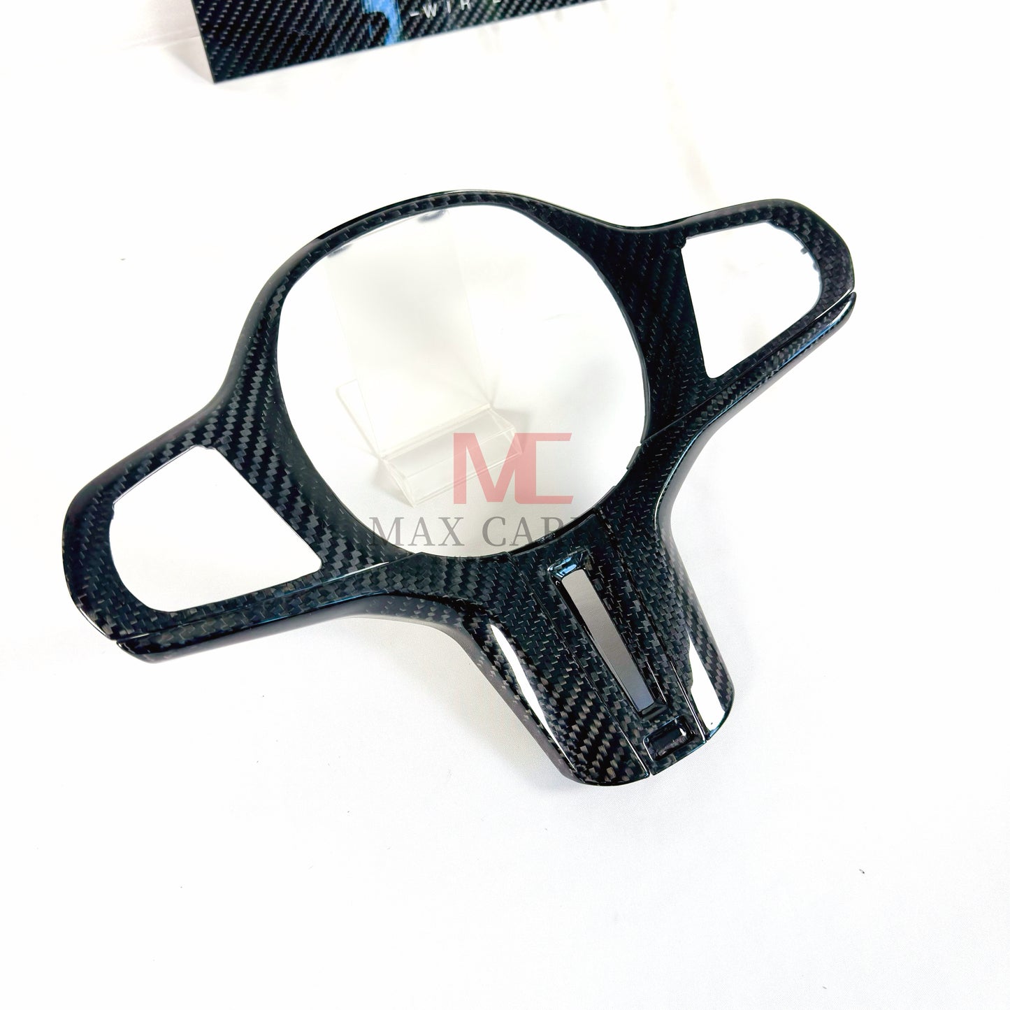 MAX CARBON Dry Carbon Prepreg Steering Wheel Cover Replacement for BMW G30 G31 G32 G14 G15 G16 G01 G02 G05 G06 G07 F95 F96 F97 F98 F90 F91 F92 F93 