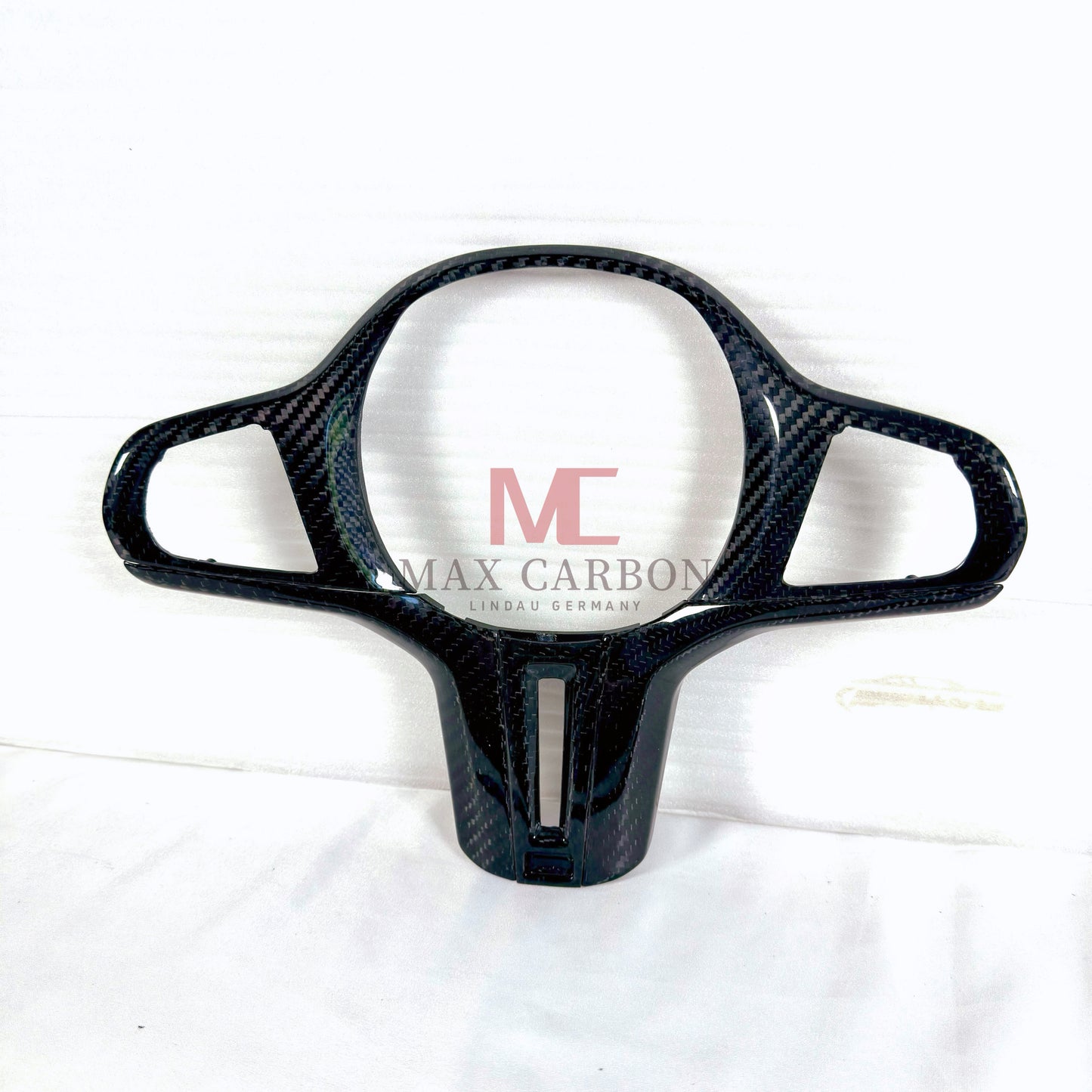MAX CARBON Dry Carbon Prepreg Steering Wheel Cover Replacement for BMW G30 G31 G32 G14 G15 G16 G01 G02 G05 G06 G07 F95 F96 F97 F98 F90 F91 F92 F93 