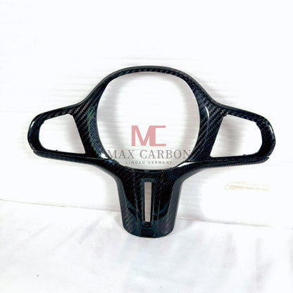 MAX CARBON Dry Carbon Prepreg Steering Wheel Cover Replacement for BMW G30 G31 G32 G14 G15 G16 G01 G02 G05 G06 G07 F95 F96 F97 F98 F90 F91 F92 F93 