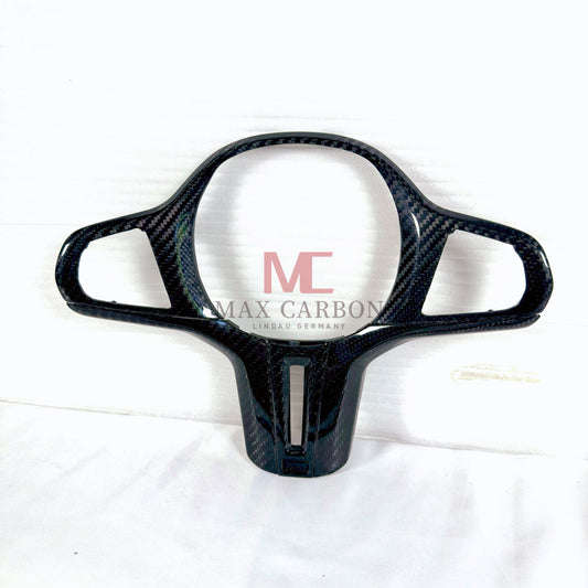 MAX CARBON Dry Carbon Prepreg Steering Wheel Cover Replacement for BMW F40 F44 F46 F48 F39 G20 G21 G22 G23 G26 G80 G81 G82 G83 G42 G87