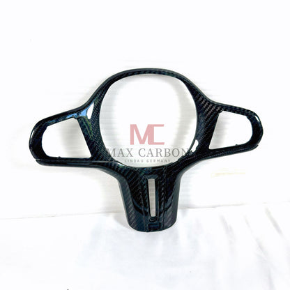 MAX CARBON Dry Carbon Prepreg Steering Wheel Cover Replacement for BMW G30 G31 G32 G14 G15 G16 G01 G02 G05 G06 G07 F95 F96 F97 F98 F90 F91 F92 F93 