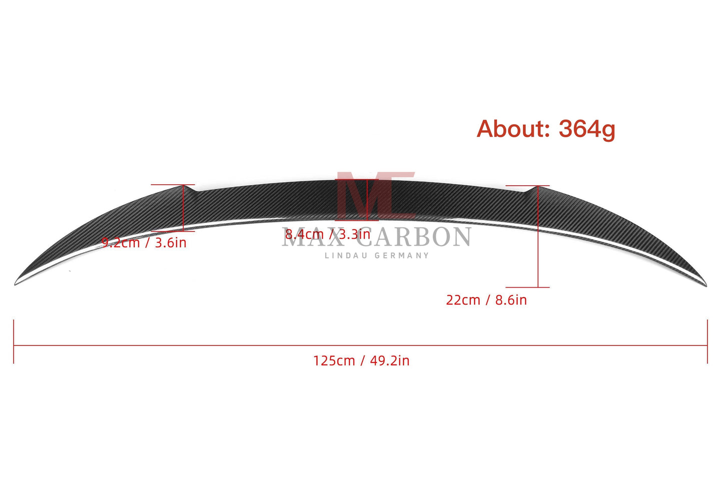 MAX CARBON Performance Sport Rear Spoiler Spoiler for BMW M8 F93 G16 
