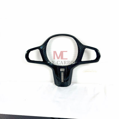 MAX CARBON Dry Carbon Prepreg Steering Wheel Cover Replacement for BMW G30 G31 G32 G14 G15 G16 G01 G02 G05 G06 G07 F95 F96 F97 F98 F90 F91 F92 F93 