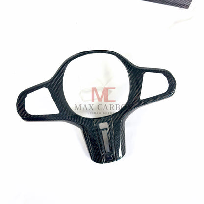 MAX CARBON Dry Carbon Prepreg Steering Wheel Cover Replacement for BMW G30 G31 G32 G14 G15 G16 G01 G02 G05 G06 G07 F95 F96 F97 F98 F90 F91 F92 F93 