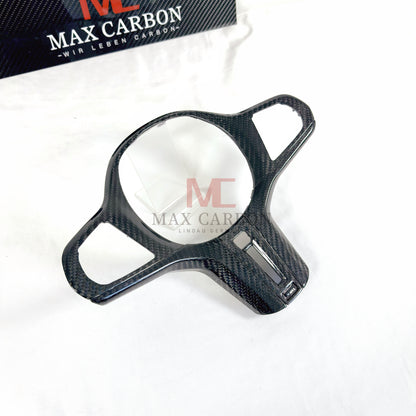 MAX CARBON Dry Carbon Prepreg Steering Wheel Cover Replacement for BMW G30 G31 G32 G14 G15 G16 G01 G02 G05 G06 G07 F95 F96 F97 F98 F90 F91 F92 F93 