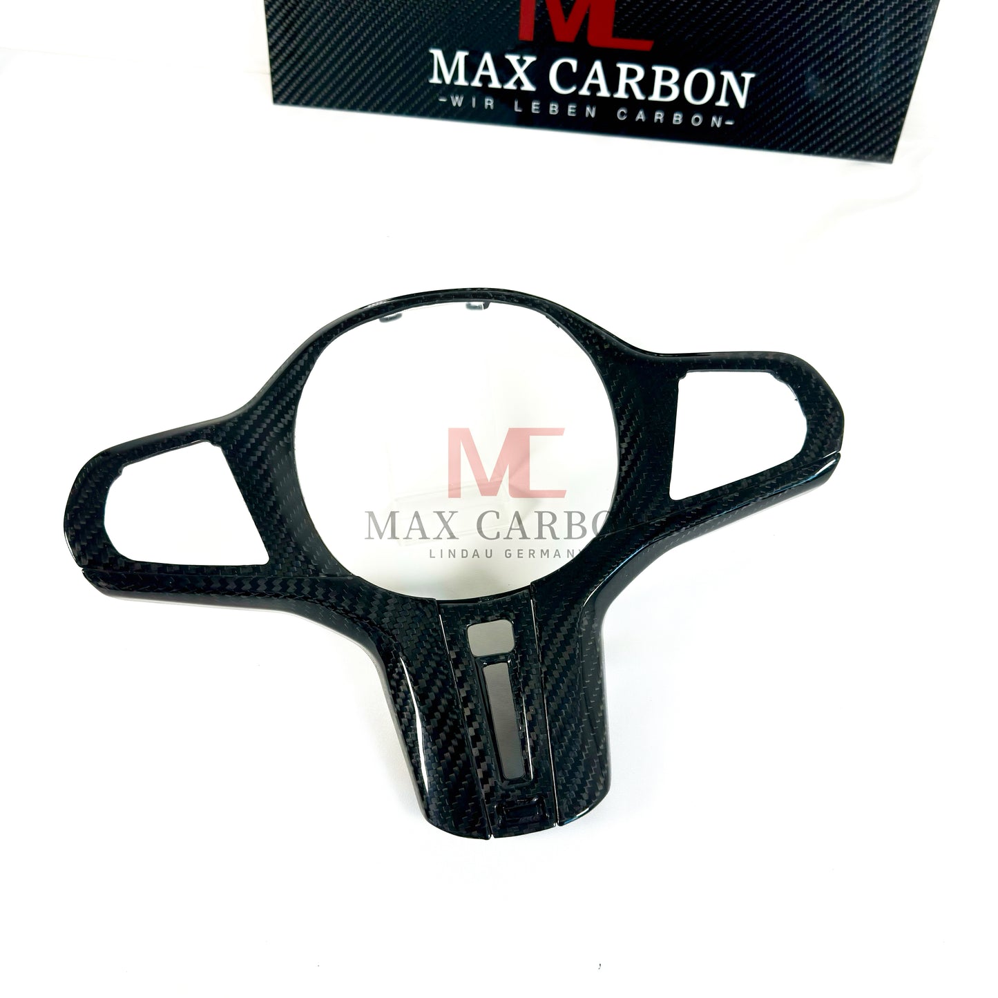 MAX CARBON Dry Carbon Prepreg Steering Wheel Cover Replacement for BMW G30 G31 G32 G14 G15 G16 G01 G02 G05 G06 G07 F95 F96 F97 F98 F90 F91 F92 F93 