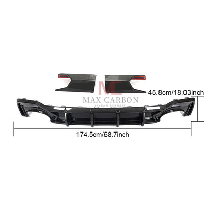 MC MAX CARBON Performance rear diffuser replacement for Audi RS6 C8 