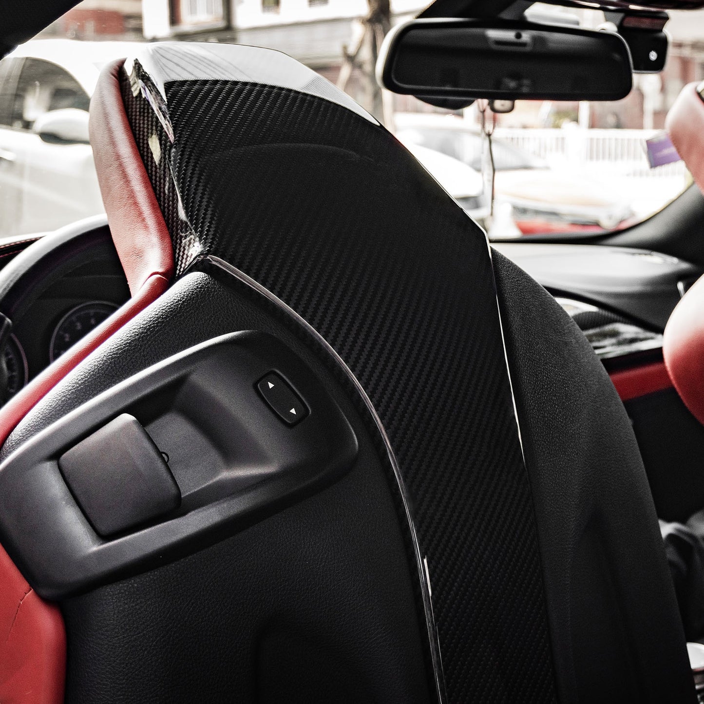 MAX CARBON Dry Carbon Prepreg Seat Cover suitable for BMW M2 Competition F87 M3 F80 M4 F82 F83 