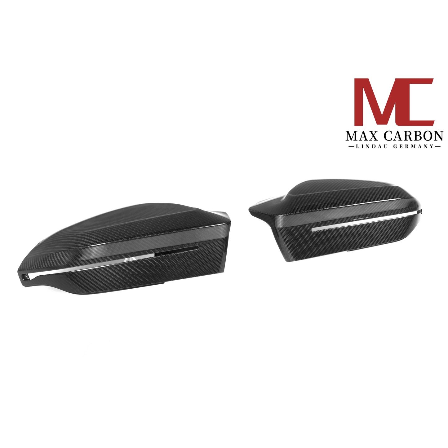 MAX CARBON Real Dry Carbon Prepreg Mirror Caps Sport Mirror Caps Replacement fits for BMW G60 G61 G70 5 Series 7 Series G90 G99 M5 