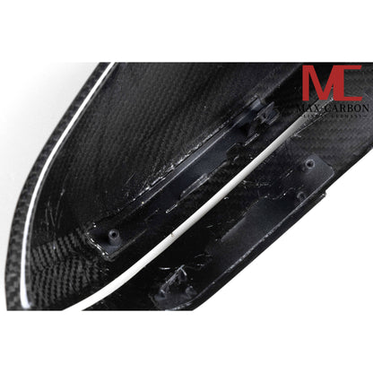 MAX CARBON Real Dry Carbon Prepreg Mirror Caps Sport Mirror Caps Replacement fits for BMW G60 G61 G70 5 Series 7 Series G90 G99 M5 
