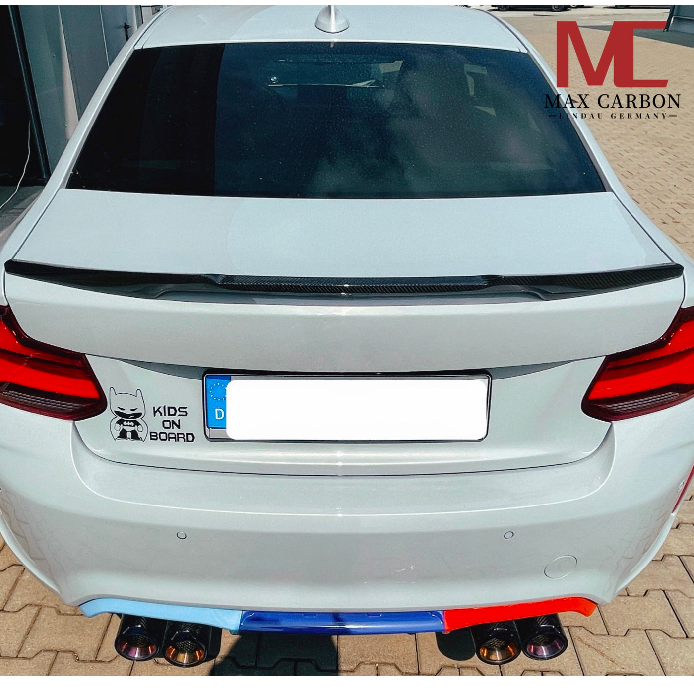 MAX CARBON DRY CARBON spoiler rear lip spoiler for BMW F22 F87 M2 CS Coupè 