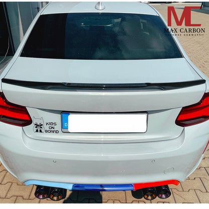 MAX CARBON DRY CARBON spoiler rear lip spoiler for BMW F22 F87 M2 CS Coupè 