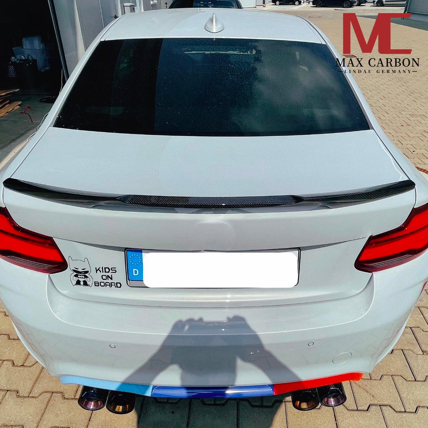 MAX CARBON DRY CARBON spoiler rear lip spoiler for BMW F22 F87 M2 CS Coupè 