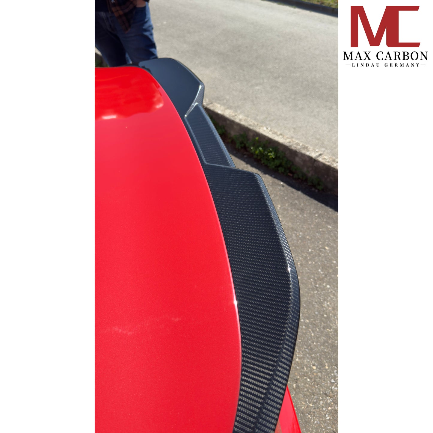 MAX CARBON Performance Dry Carbon Rear Spoiler suitable for BMW G87 M2 G42 M240i 