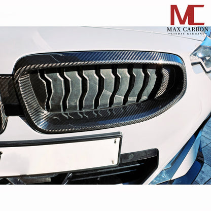 MAX CARBON Real Dry Carbon Carbon Grille Kidneys suitable for BMW G42 M240i Coupe 
