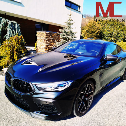 MC MAX CARBON Dry Carbon Front Lip Covers Replacement for BMW M8 F91 F92 F93