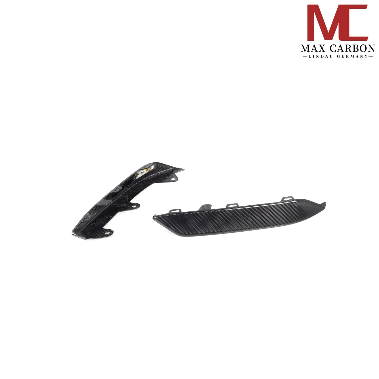 MAX CARBON Dry Carbon Front Lip Flaps Replacement for BMW M8 F91 F92 F93