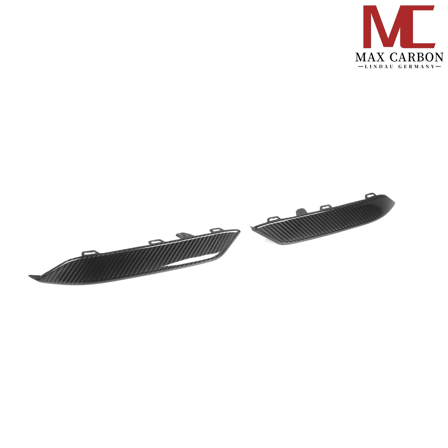 MAX CARBON Dry Carbon Front Lip Flaps Replacement for BMW M8 F91 F92 F93