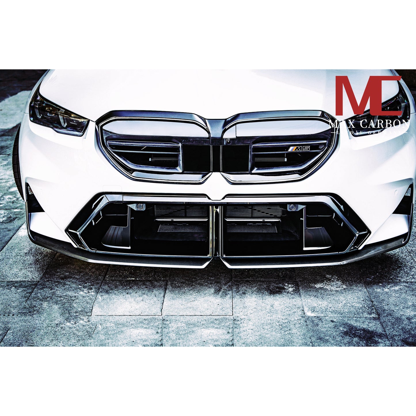 MAX CARBON Dry Carbon Prepreg Front Lip Sport Lip suitable for BMW M5 G90 G99