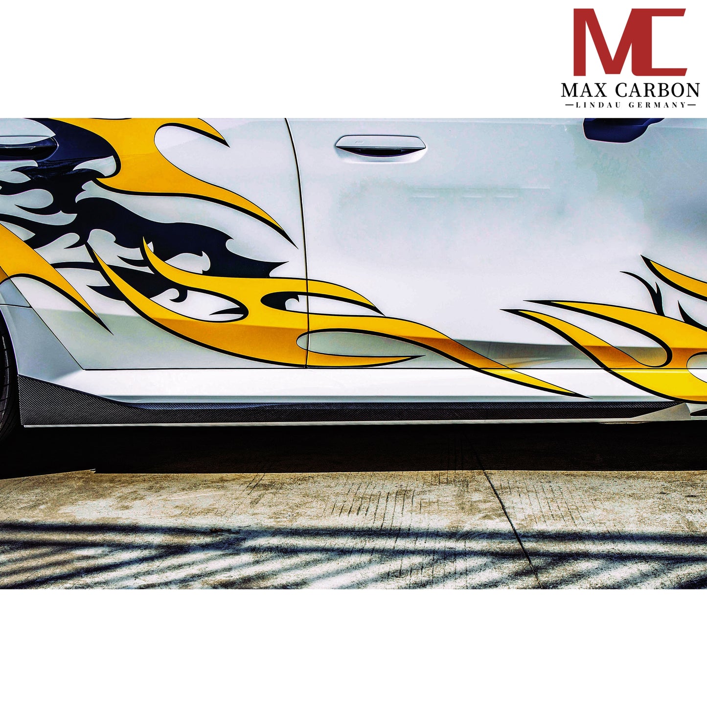 MAX CARBON Dry Carbon Prepreg Replacement Side Skirts Insert for BMW M5 G90 G99