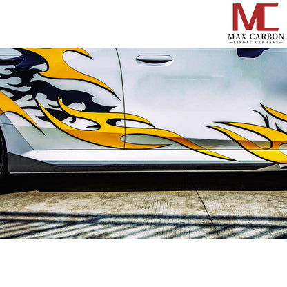MAX CARBON Dry Carbon Prepreg Replacement Side Skirts Insert for BMW M5 G90 G99