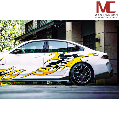 MAX CARBON Dry Carbon Prepreg Replacement Side Skirts Insert for BMW M5 G90 G99