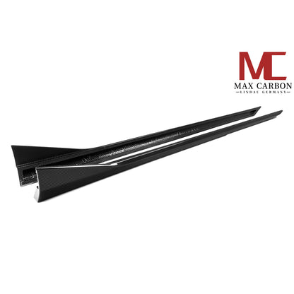 MAX CARBON Dry Carbon Prepreg Replacement Side Skirts Insert for BMW M5 G90 G99