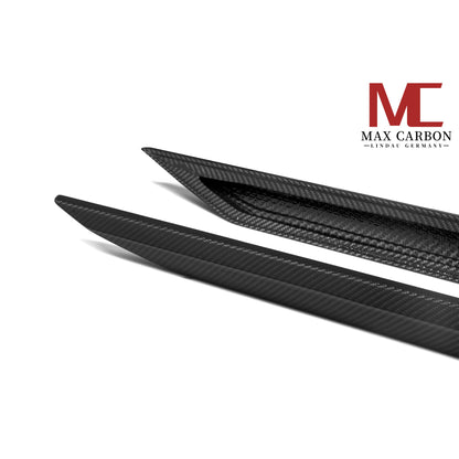 MAX CARBON Dry Carbon Prepreg Replacement Side Skirts Insert for BMW M5 G90 G99