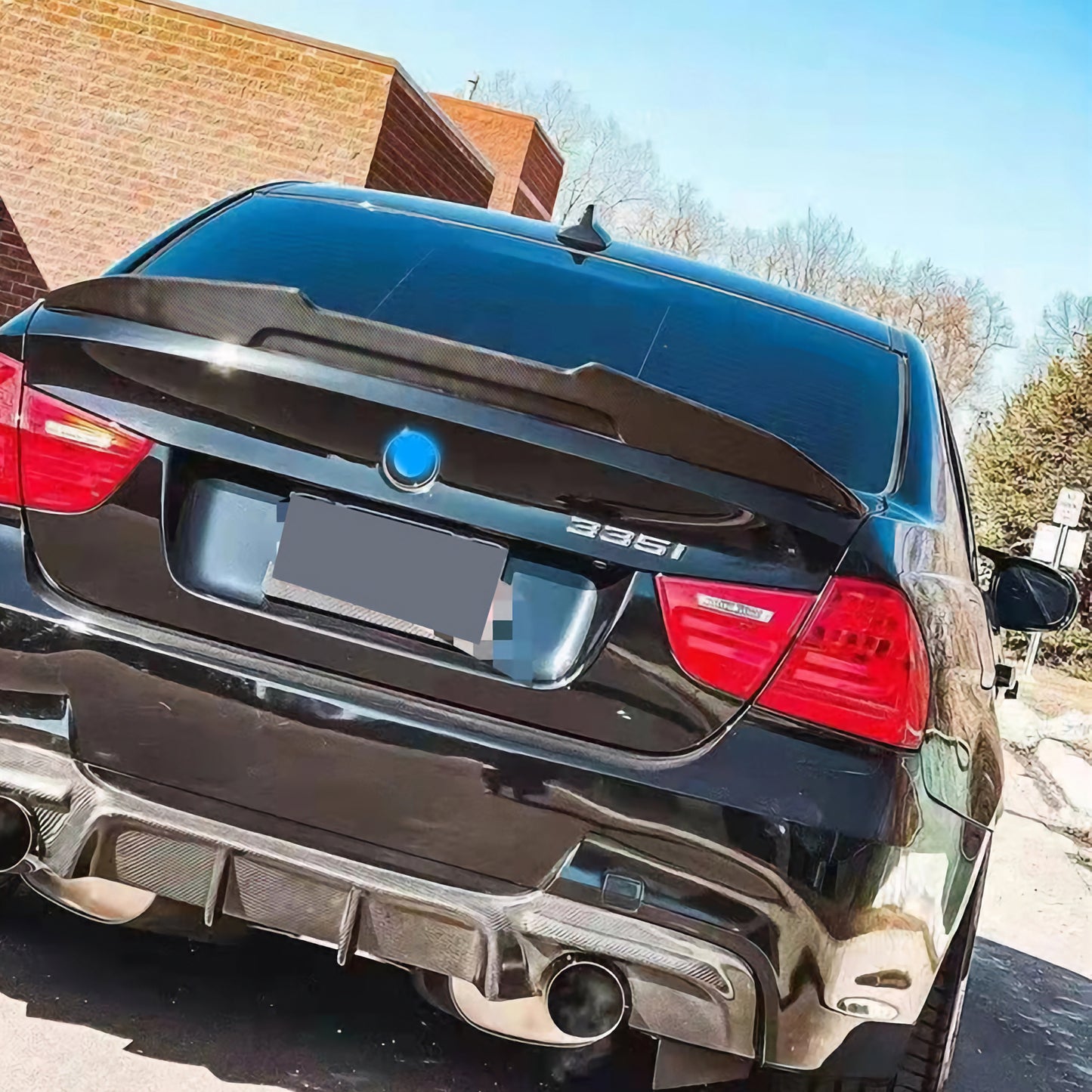 MC Dry Carbon Prepreg Rear Spoiler Rear Lip Spoiler for BMW E90 incl. M3