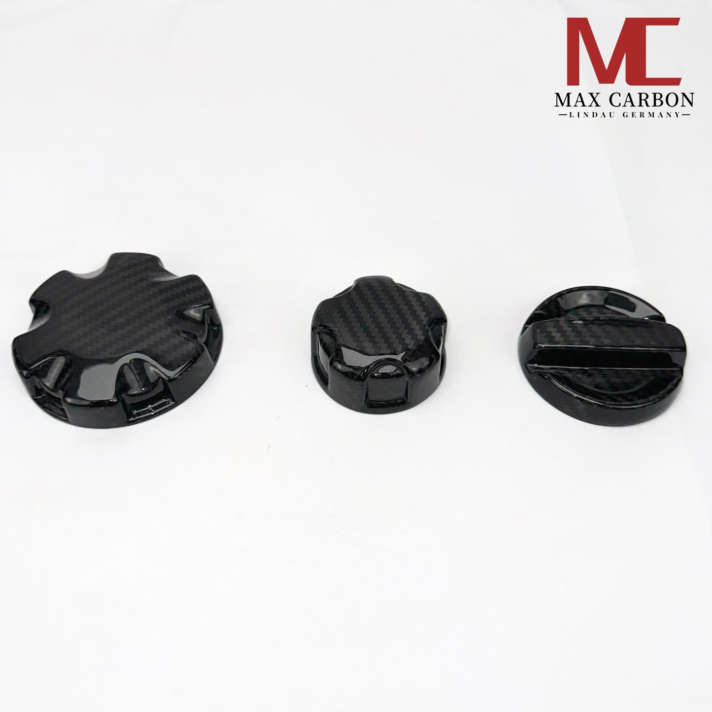 MAX CARBON Performance oil water climate cover 3 pieces in a set for the engine compartment, suitable for BMW G80 G81 M3 G82 G83 M4 M2 G87 